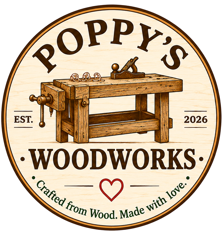 Poppy's Woodworks — Crafted from Wood. Made with Love.